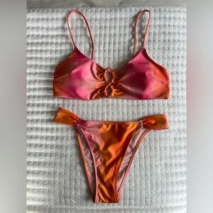 H&M Peach and Coral Bikini Set